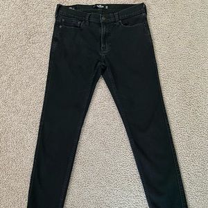 Hollister men’s straight black jeans
